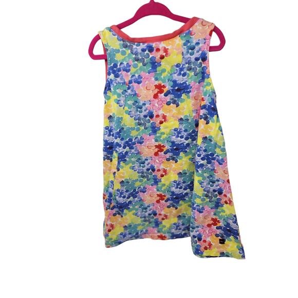 Tea Collection Trapeze Dress Girl's Size 5 Rainbow Bubbles Cotton Sleeveless - Picture 5 of 6